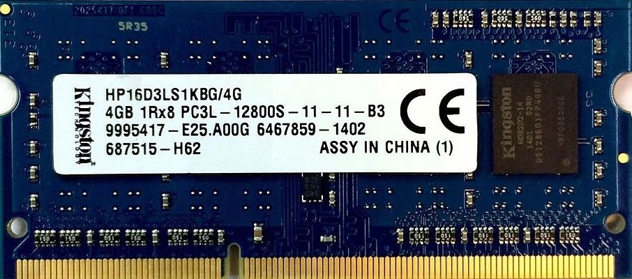 Kingston 4GB DDR3 1600 MHz HP16D3LS1KBG/4G